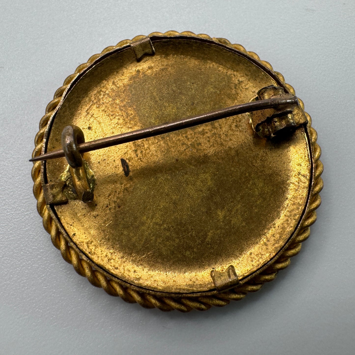 Broche ancienne vers 1900 « porte photo »