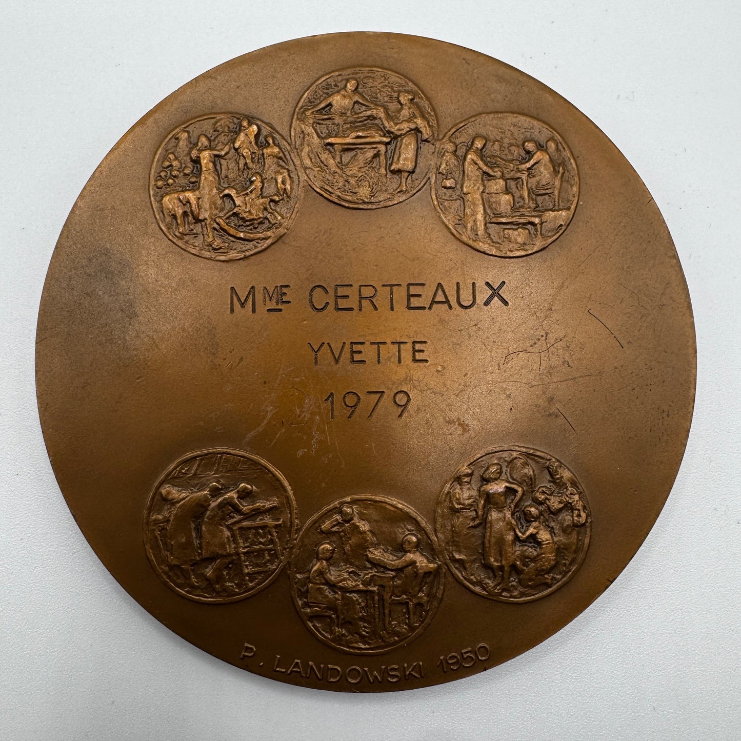 Médaille artistique en bronze « fédération nationale des entreprises à métiers multiples »