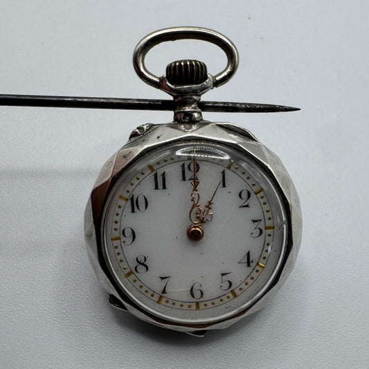 Montre de col à gousset Ancienne en argent