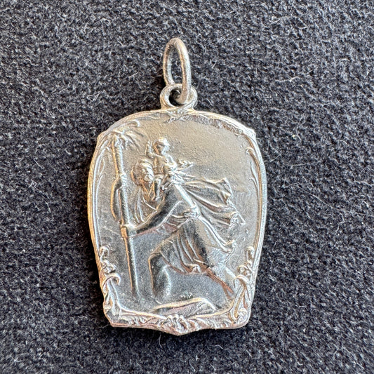 Médaille religieuse ancienne « Saint Christophe »
