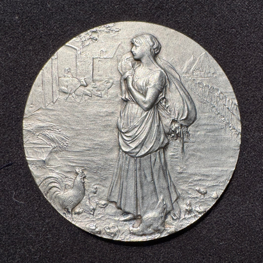 Médaille ancienne « Comice agricole d’Orleans - La fermière »
