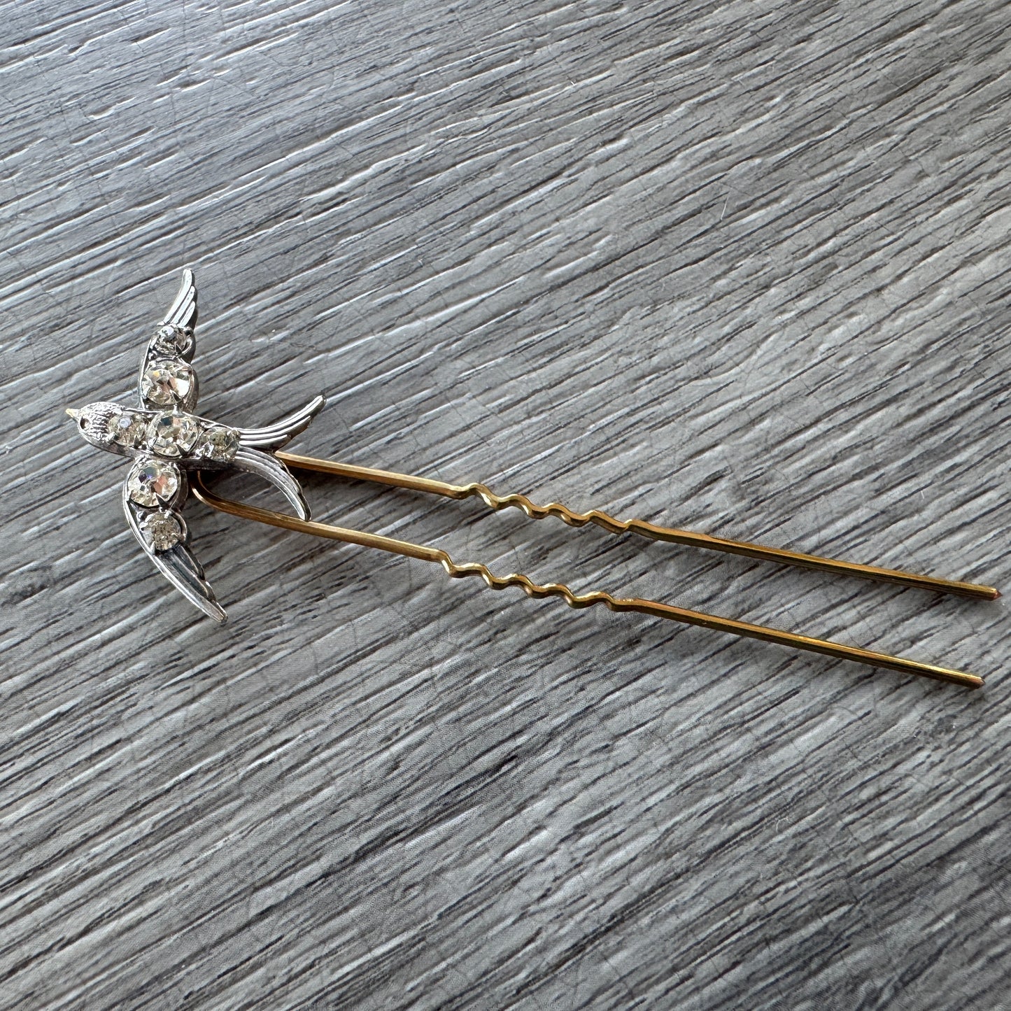 Épingle à cheveux vers 1900 « hirondelle »