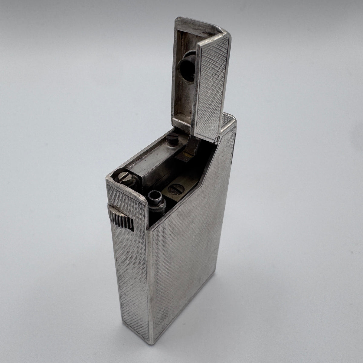 Rare briquet DUNHILL BROADBOY MK1 - argent massif