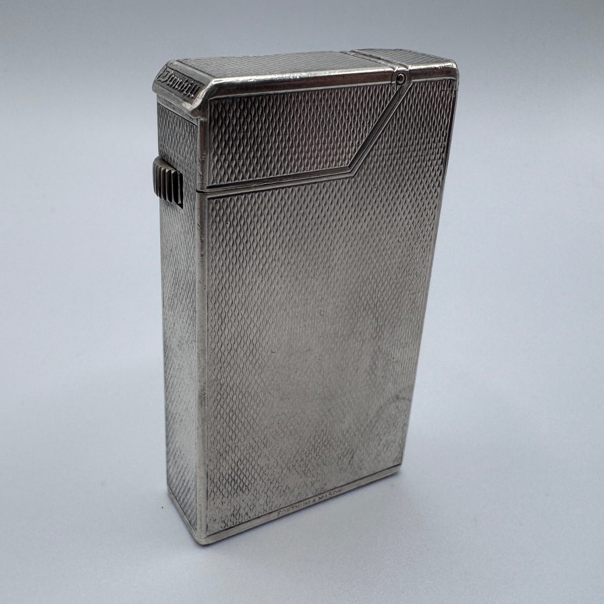 Rare briquet DUNHILL BROADBOY MK1 - argent massif