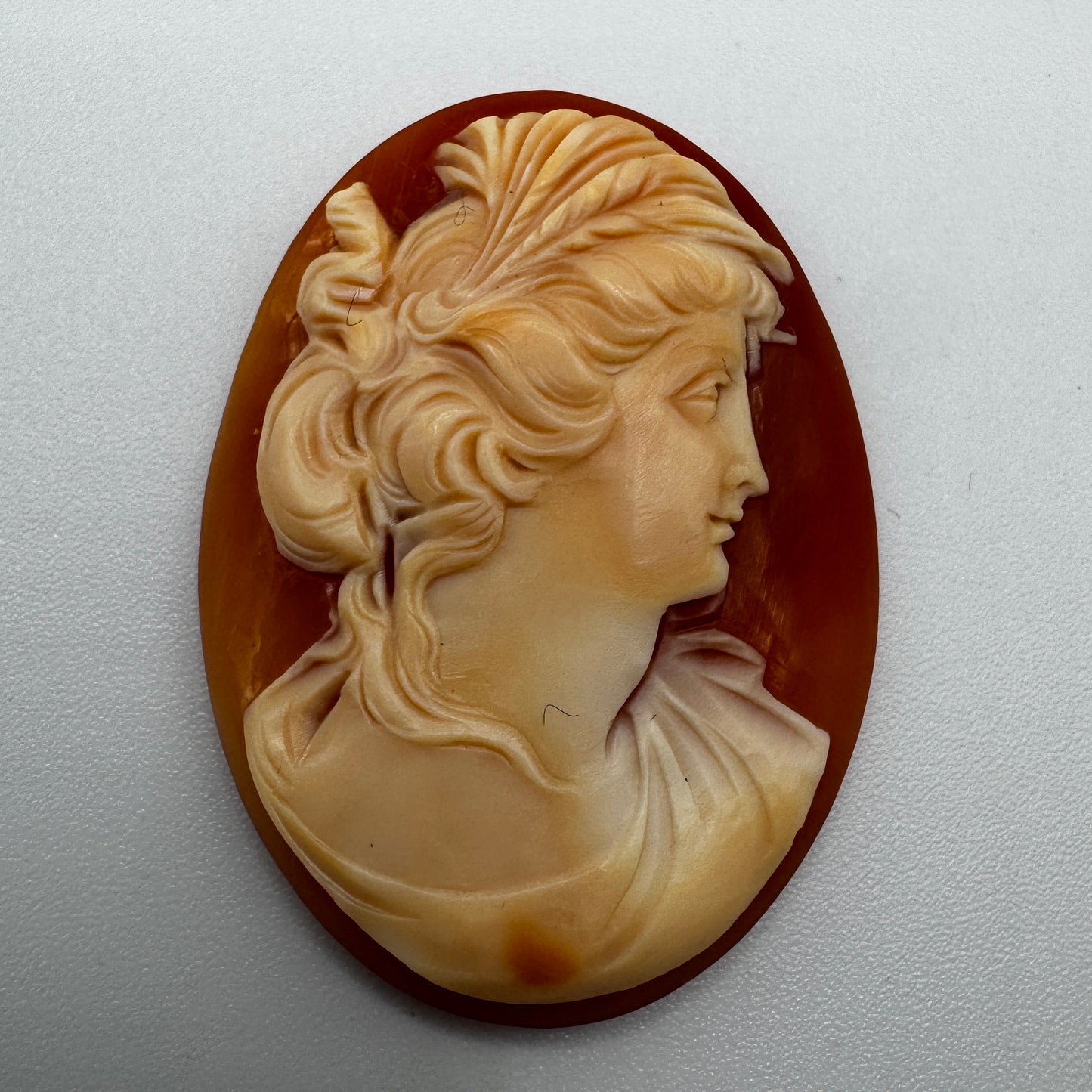 Superbe Camée ancien - coquillage sculpté