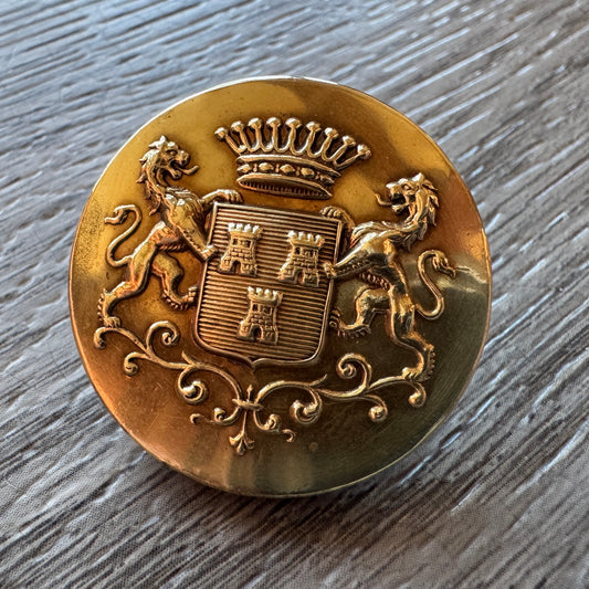 Bouton de Livrée ancien - Armoiries comtales