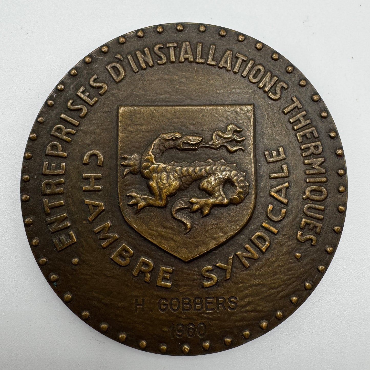 Médaille artistique en bronze « saint ELOI » - par Muller