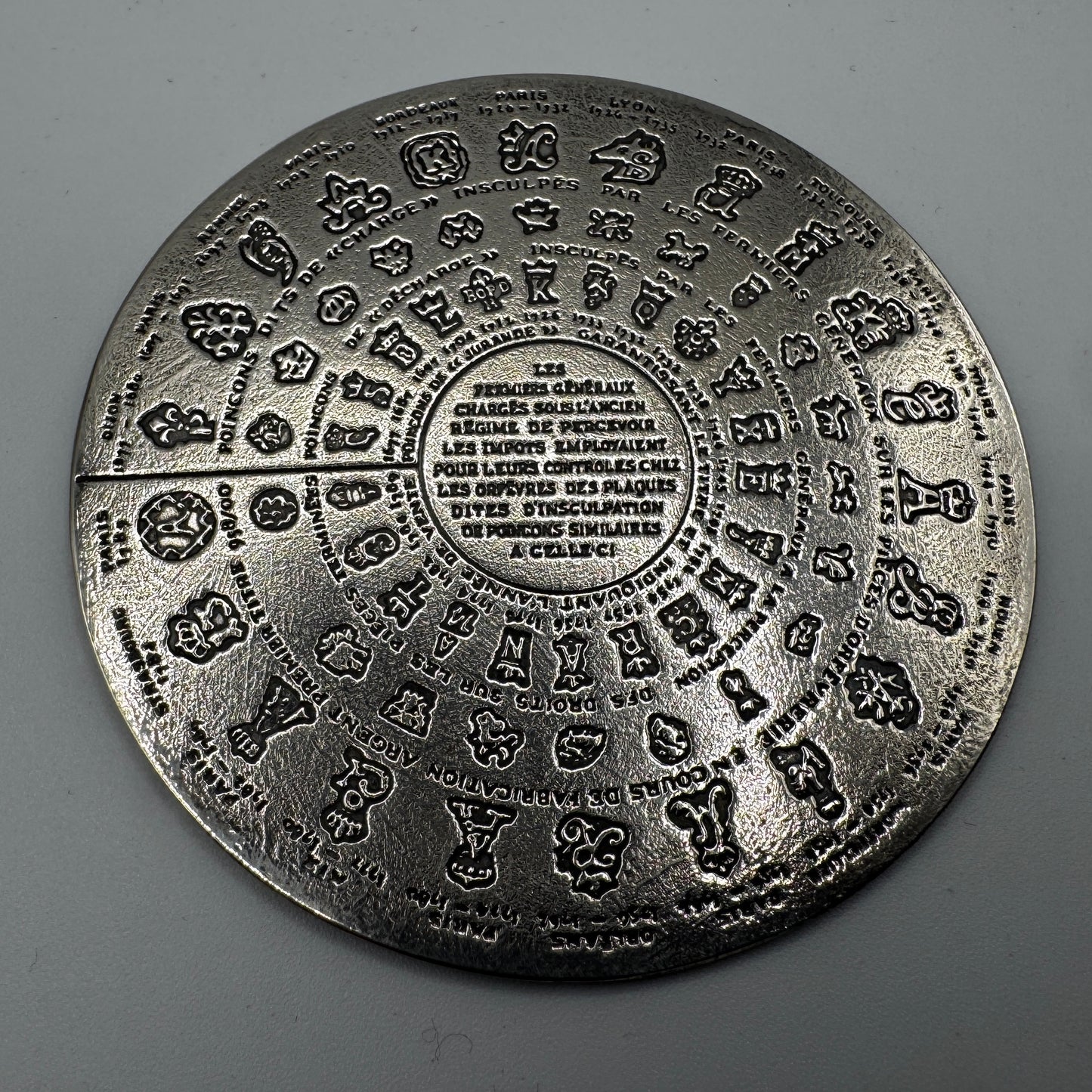 Médaille artistique « les poinçons fermiers généraux » - CHRISTOFLE FRANCE