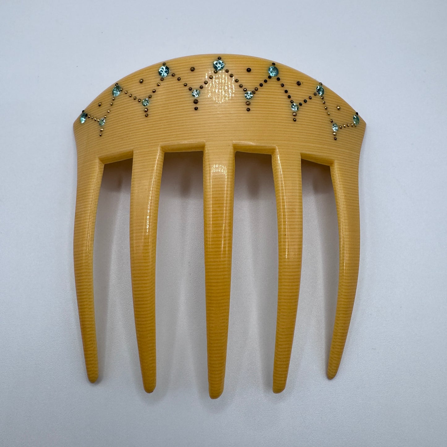 Peigne à cheveux art deco - celluloïd