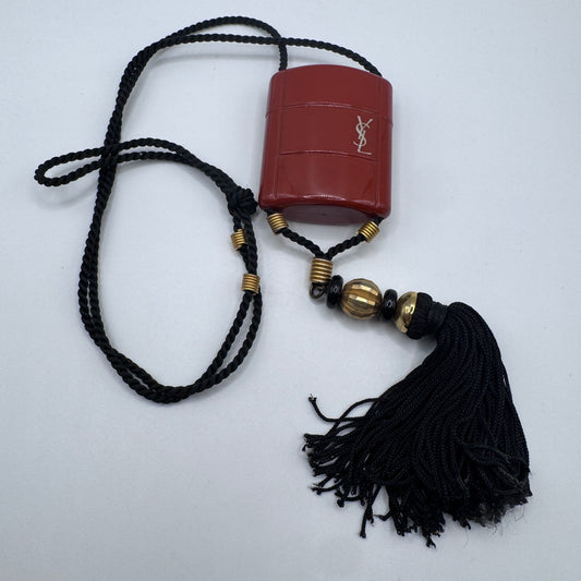 Collier vintage YVES SAINT LAURENT - miniature parfum opium