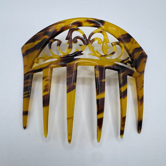 Peigne à cheveux art deco - celluloïd