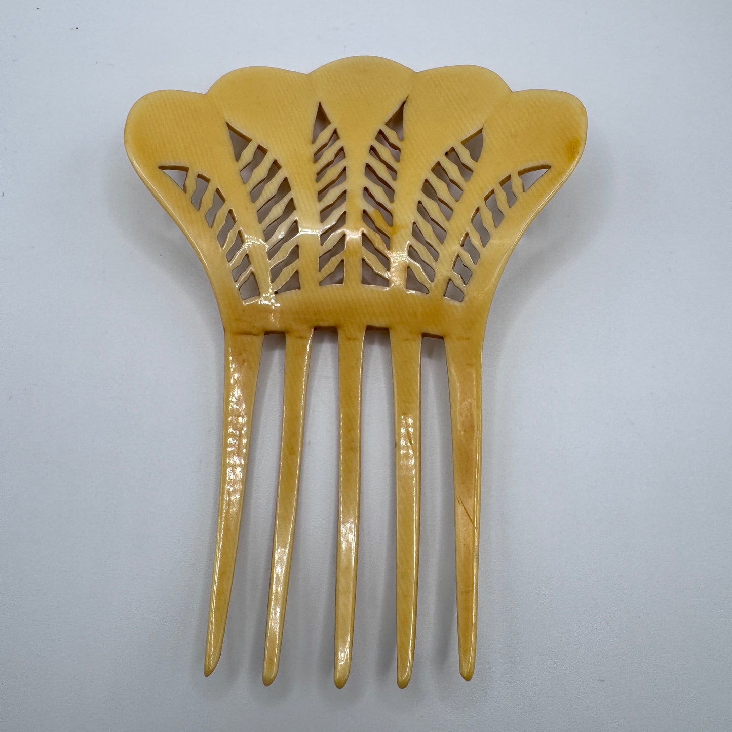 Peigne à cheveux art deco - celluloïd