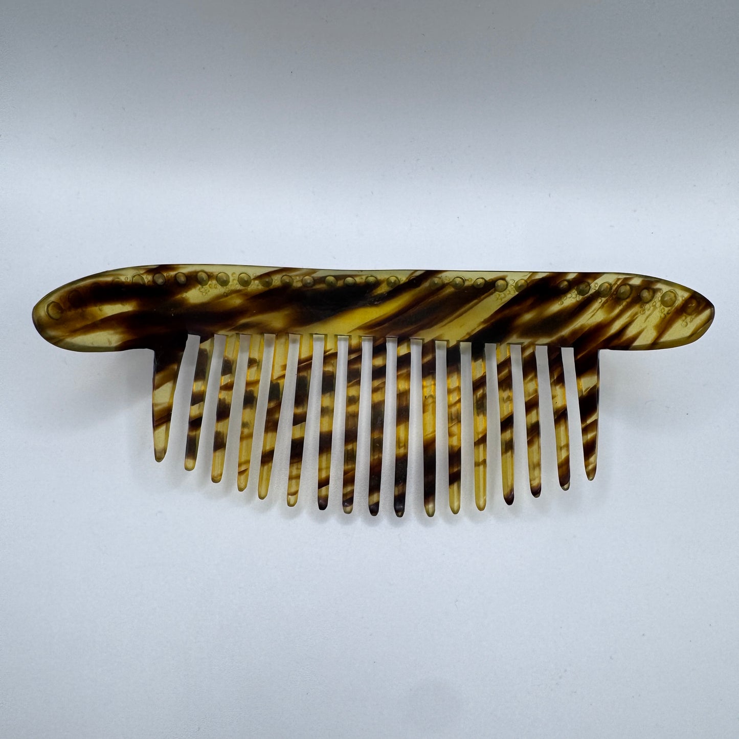 Peigne à cheveux art deco - celluloïd et strass