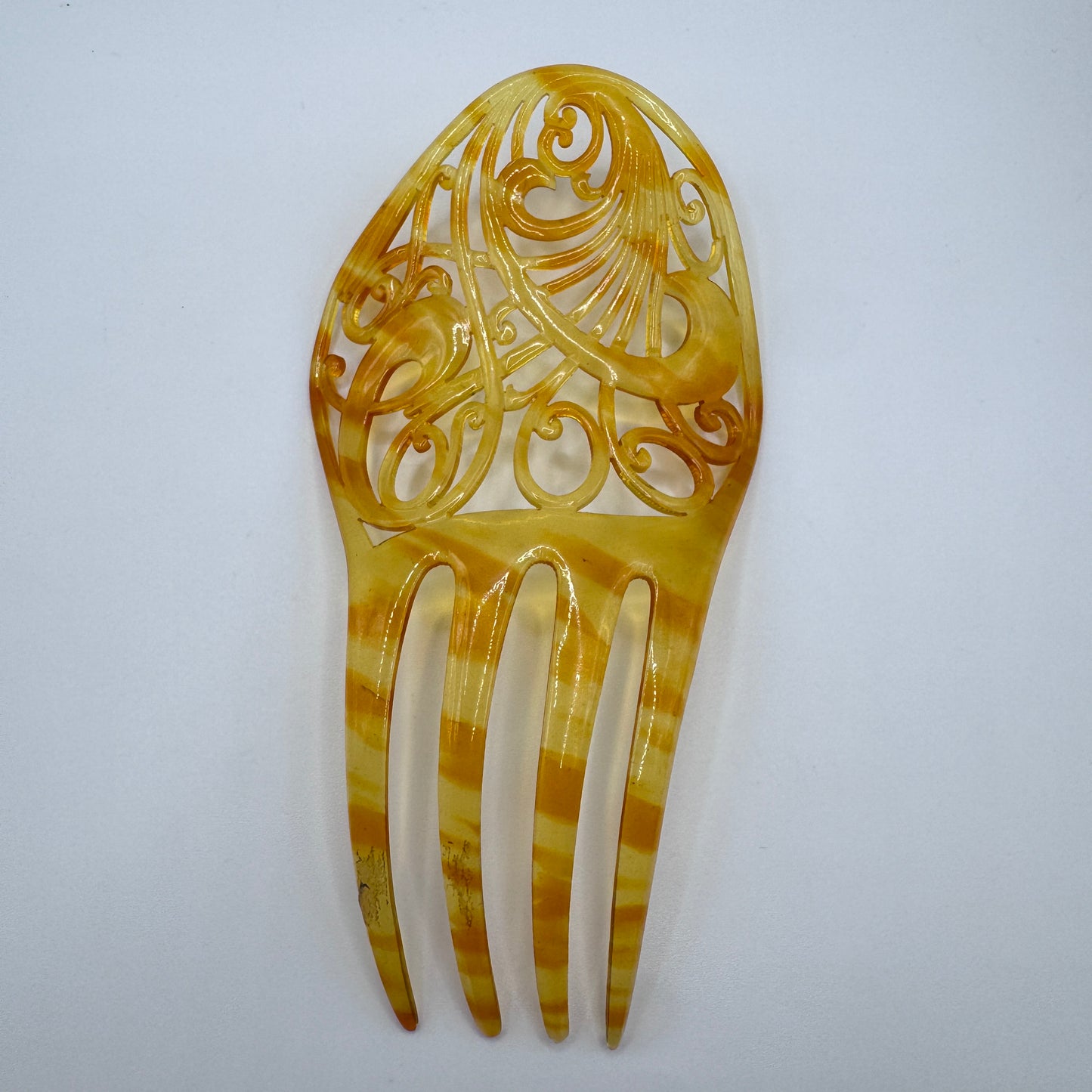 Peigne à cheveux art deco - celluloïd