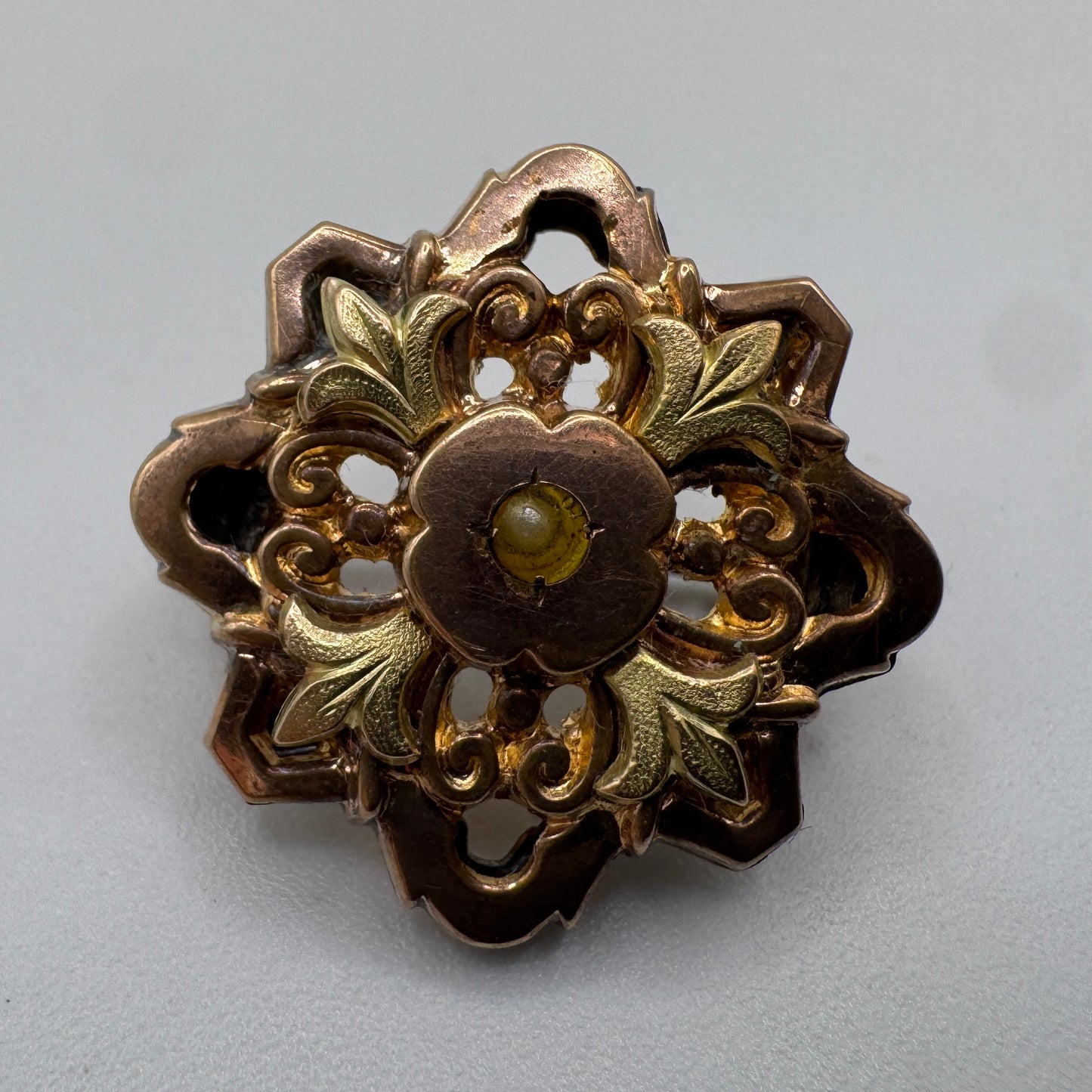 Broche ancienne vers 1900 - plaqué or