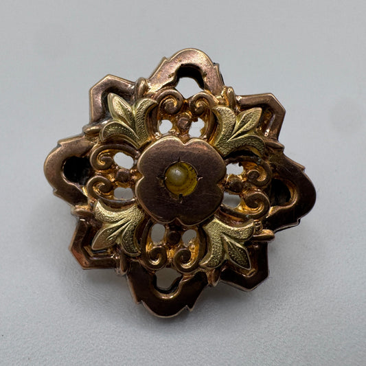 Broche ancienne vers 1900 - plaqué or