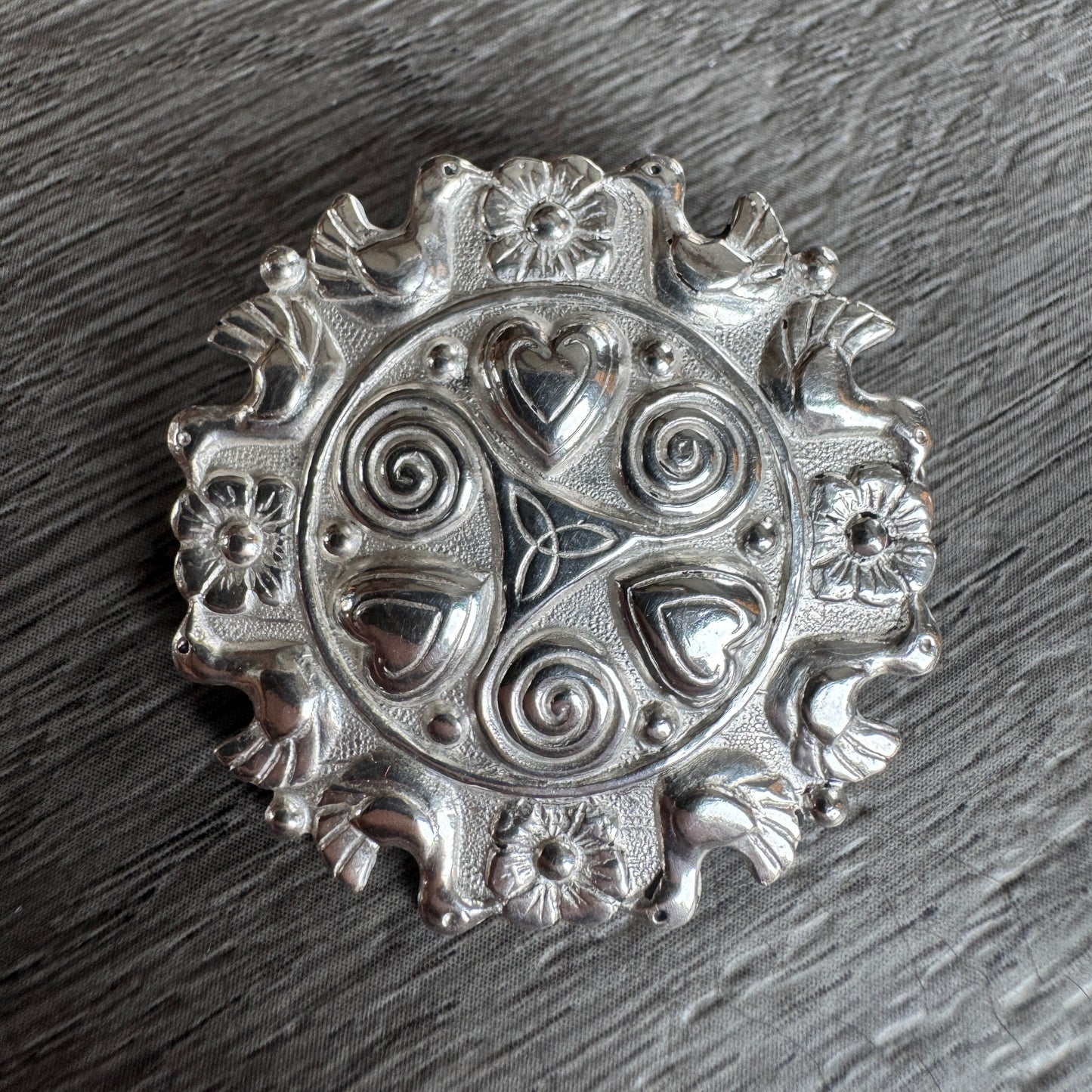 Broche ancienne bretonne KELT en argent