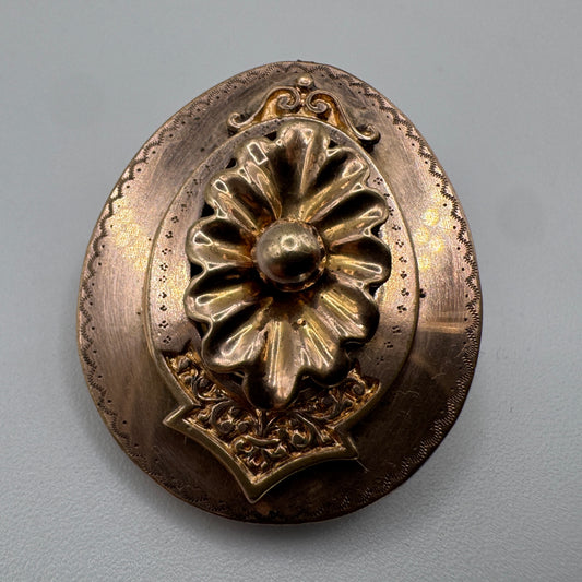 Broche ancienne vers 1900 - plaqué or