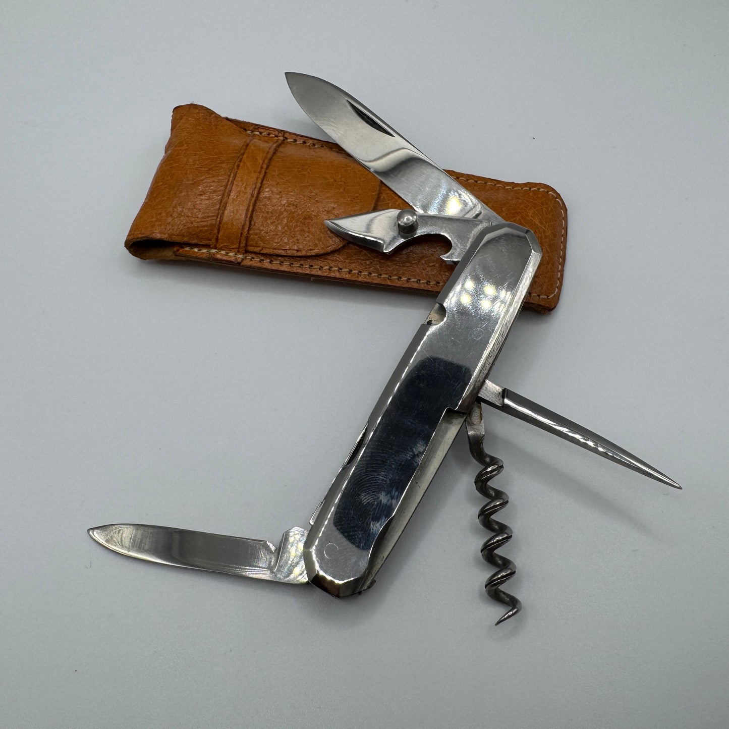 Superbe Couteau pliant ancien multifonctions années 50 - signé G.D