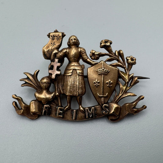 Broche ancienne Jeanne D’Arc  - REIMS