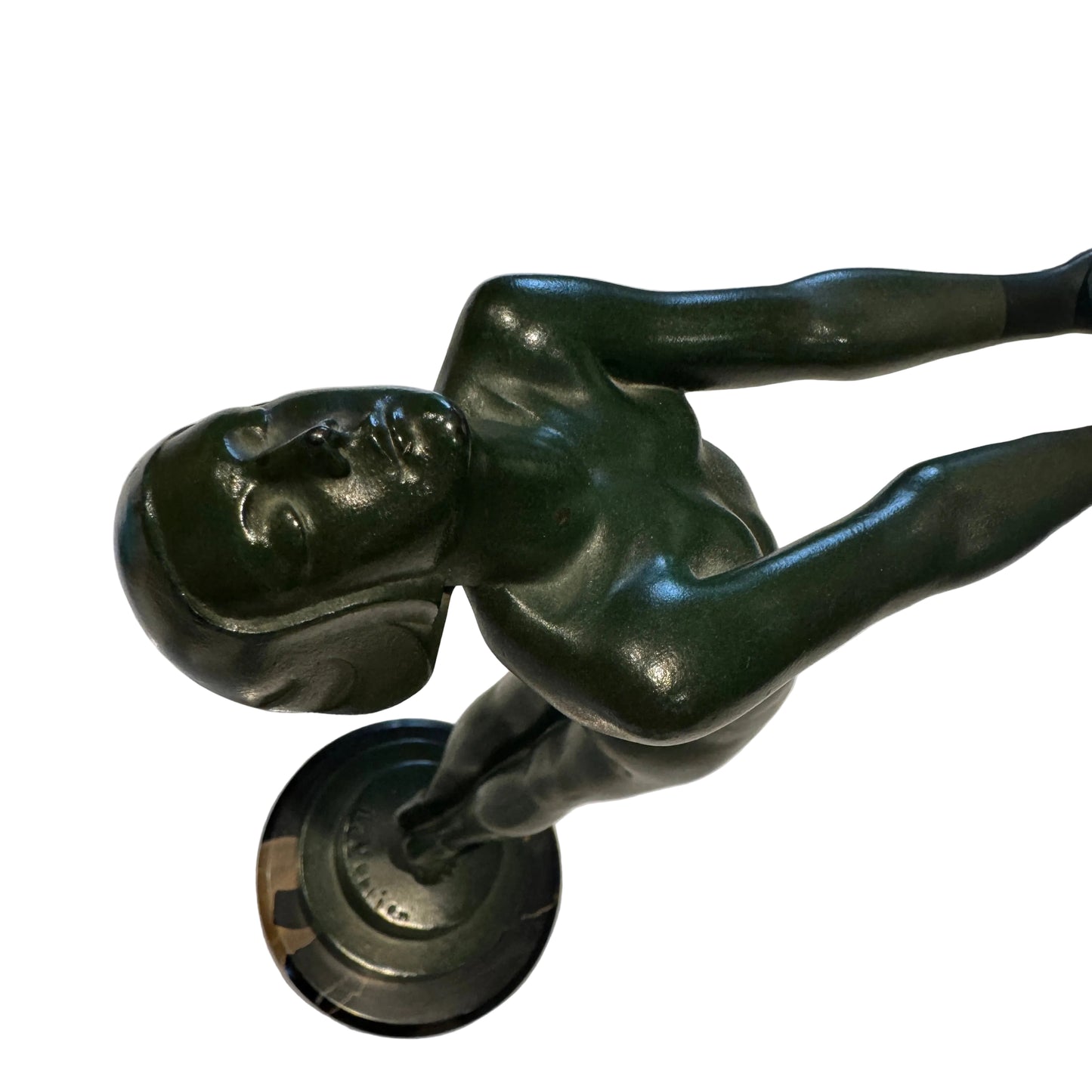 MAX LE VERRIER sculpture en fonte d'art modèle « Lueur » Art Déco 1930