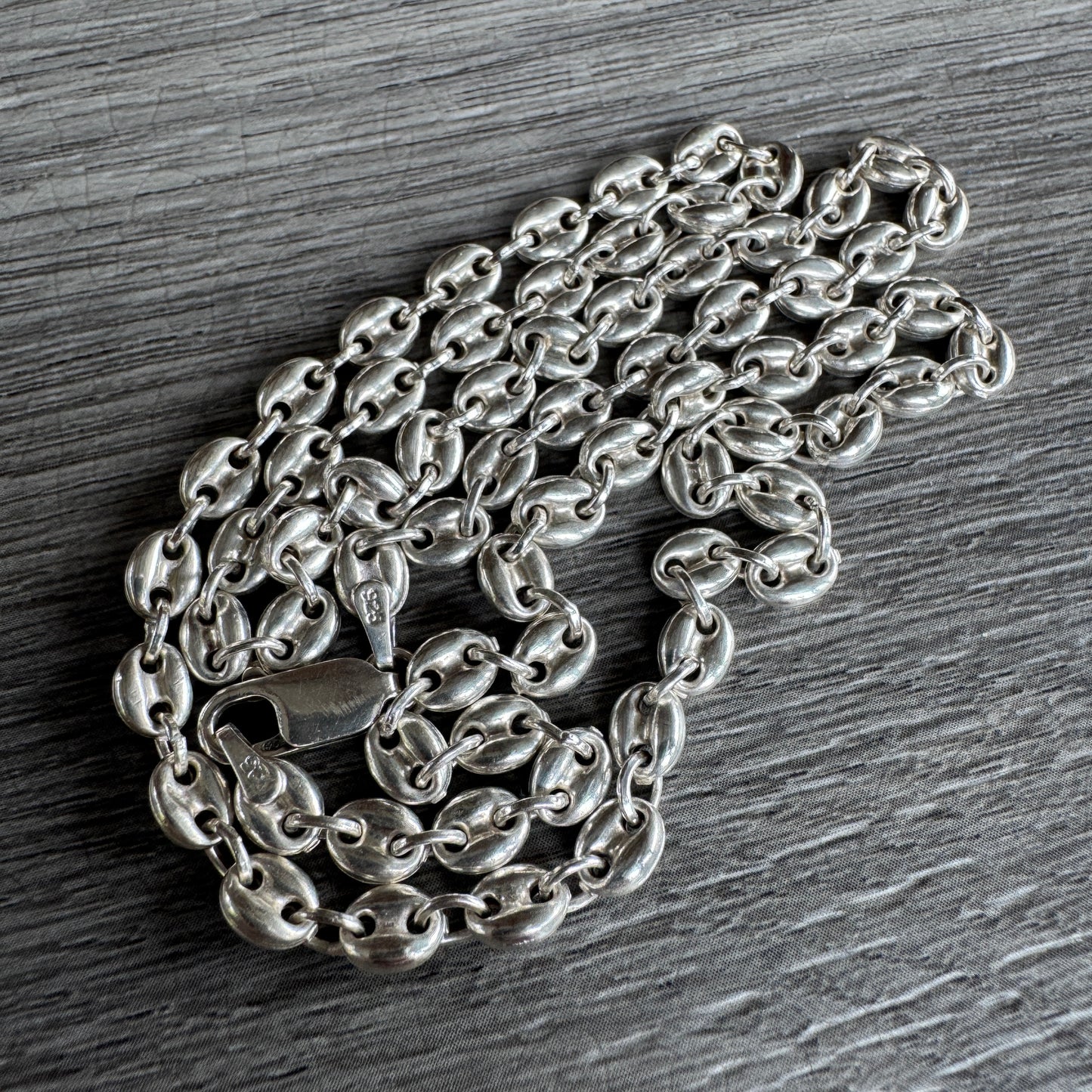 Collier en argent 925 - « grains de café »