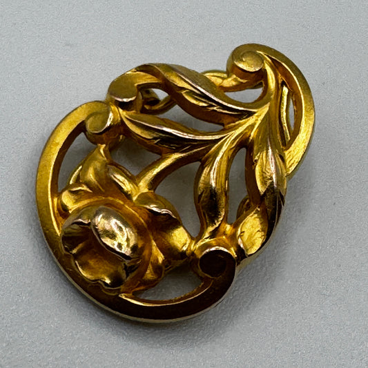 Passant de sautoir Art Nouveau - plaqué or ORIA