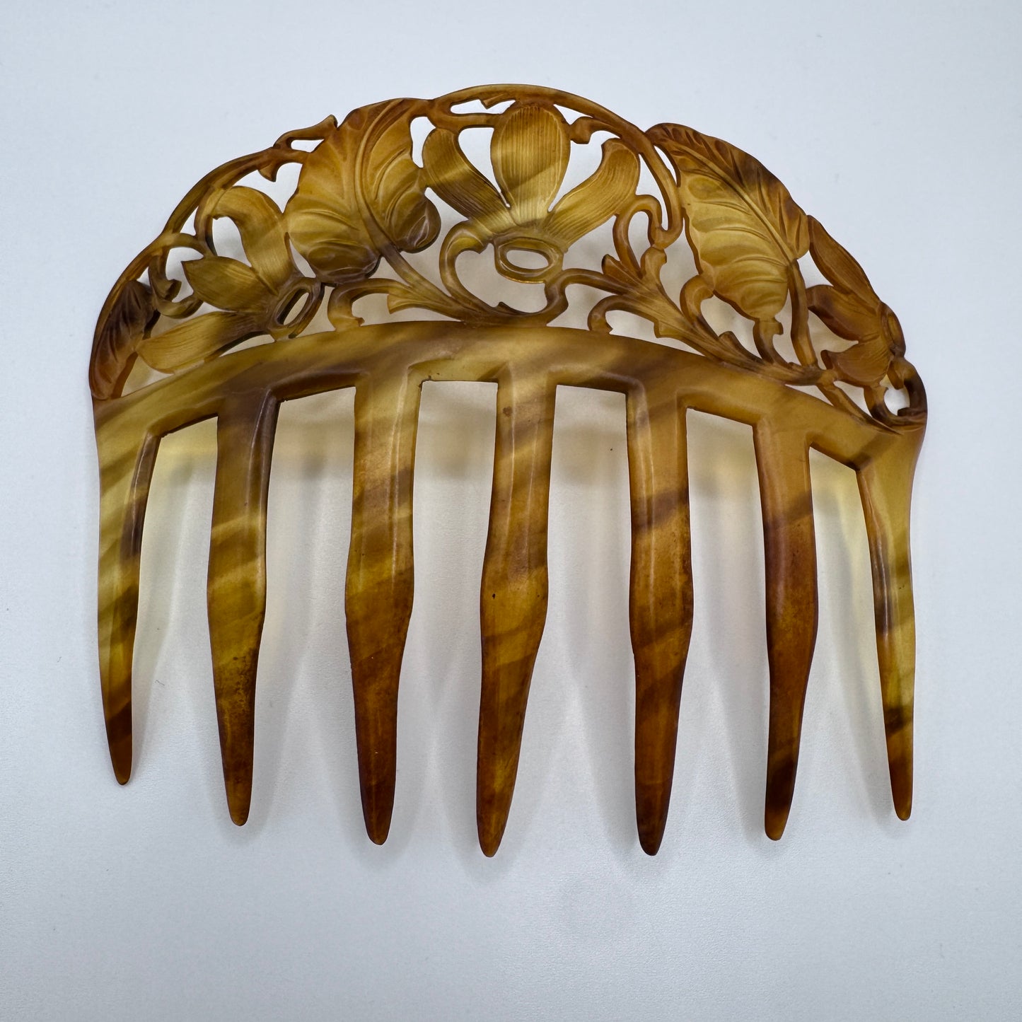Peigne à cheveux art deco - celluloïd