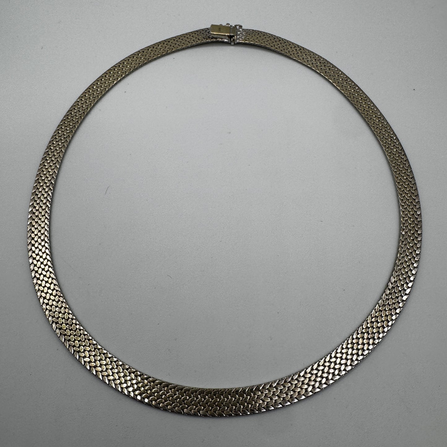 Collier Vintage maille serpent - argent 835/1000