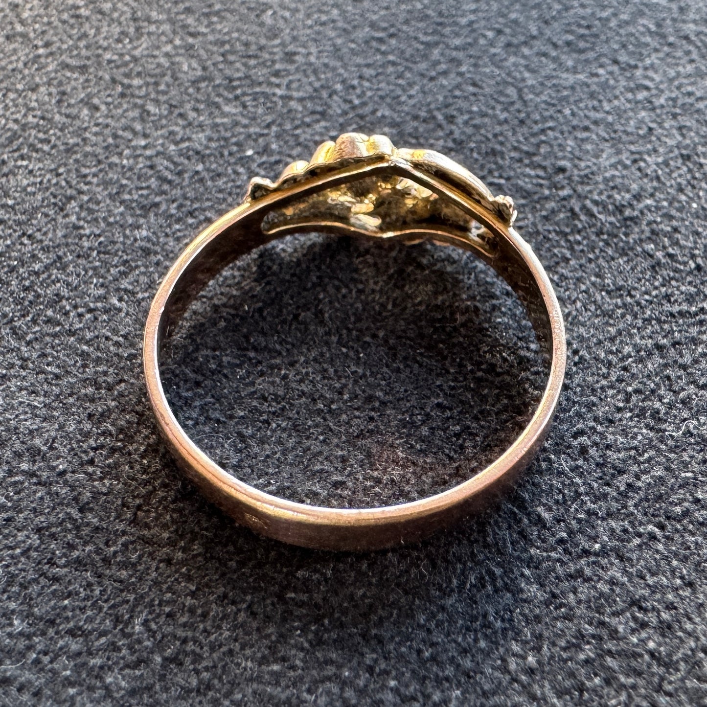 Bague ancienne vers 1900 - plaqué or FIX