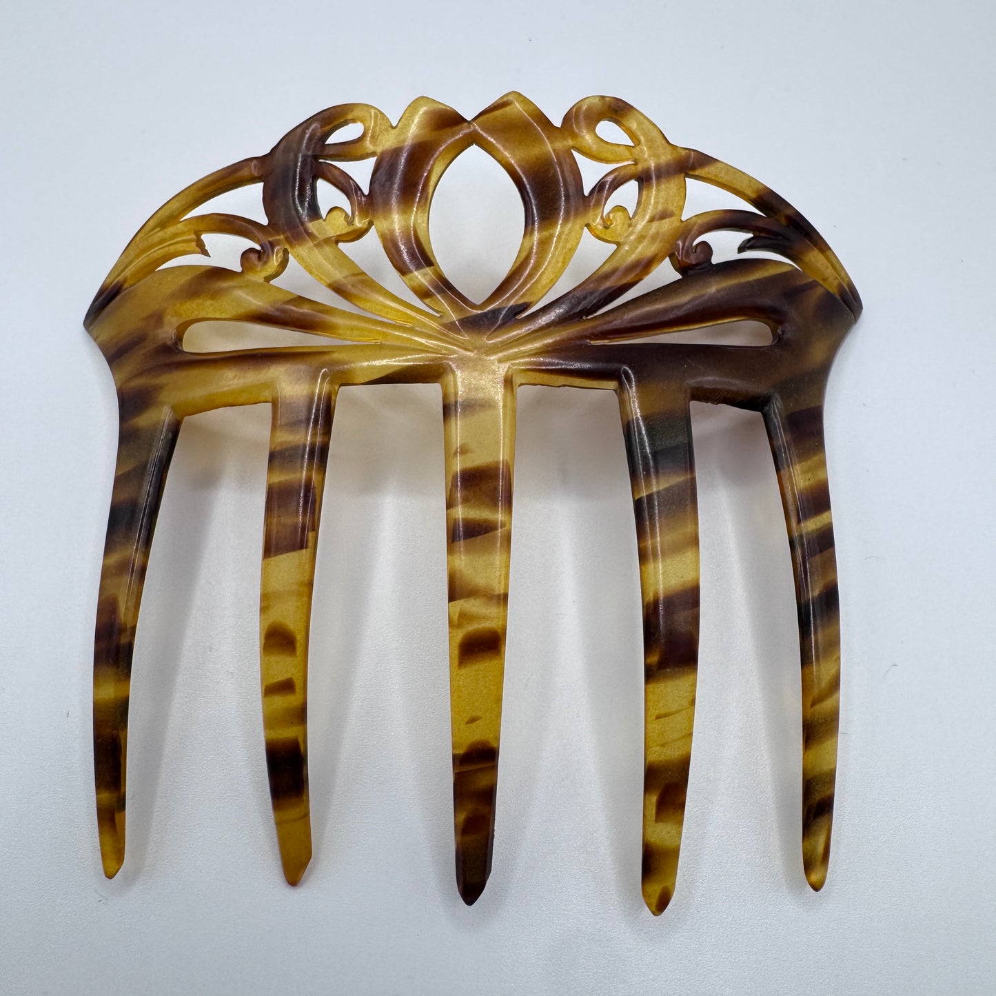 Peigne à cheveux art deco - celluloïd