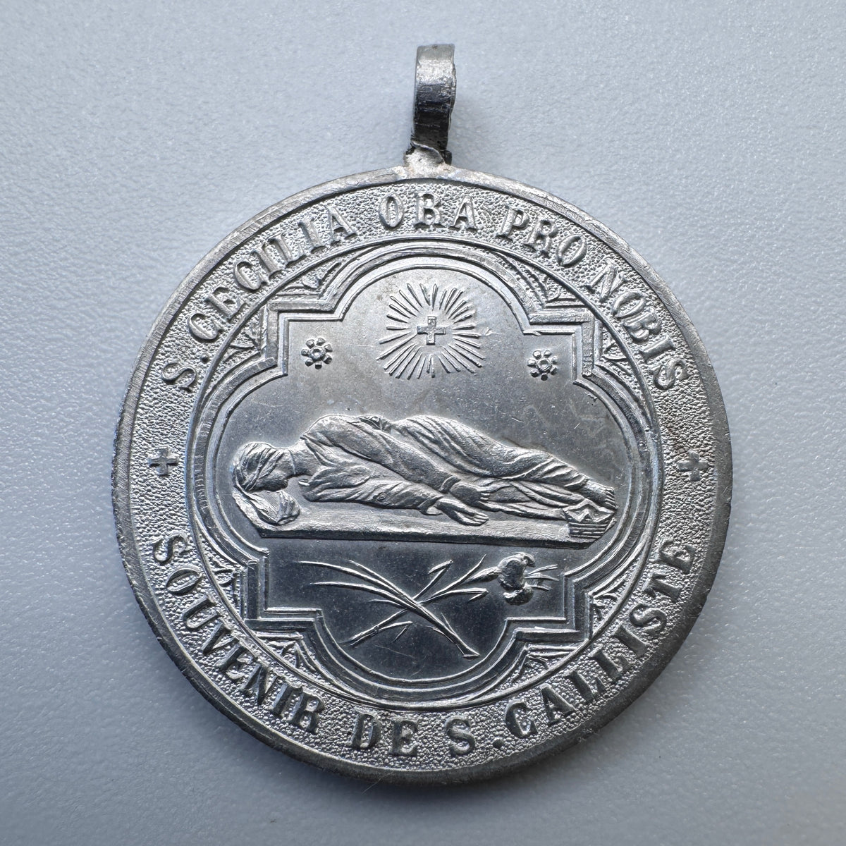 Medaille religieuse ancienne « Saint Calliste »