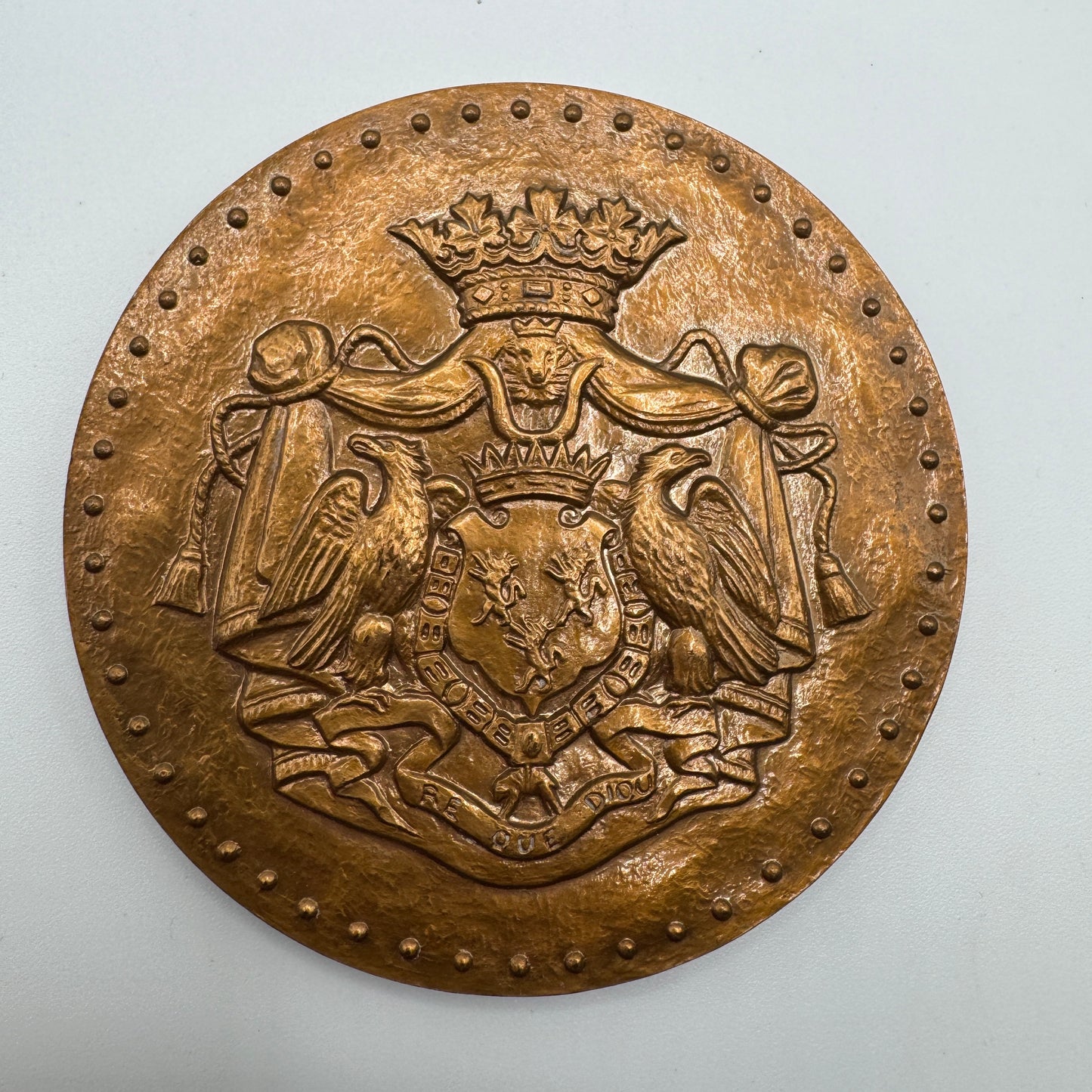 Medaille artistique ancienne en bronze « château de Valençay»