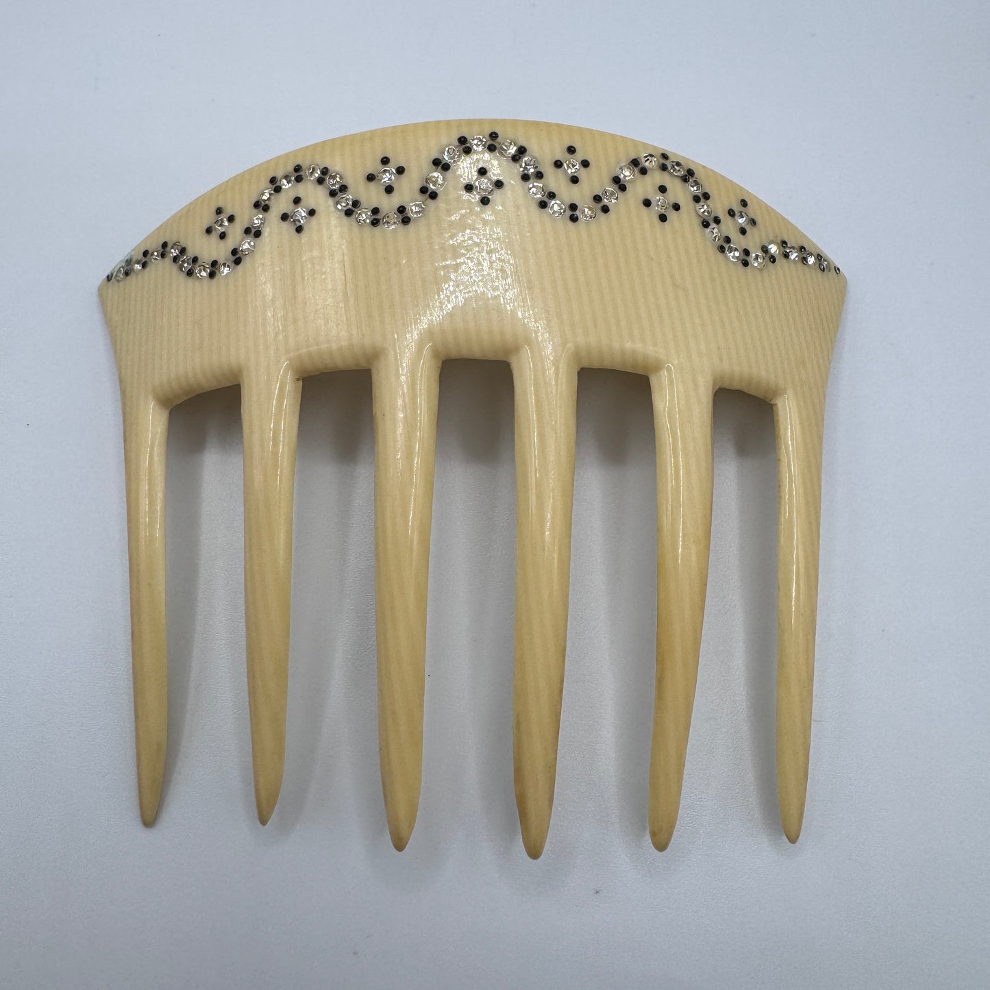 Peigne à cheveux art deco - celluloïd