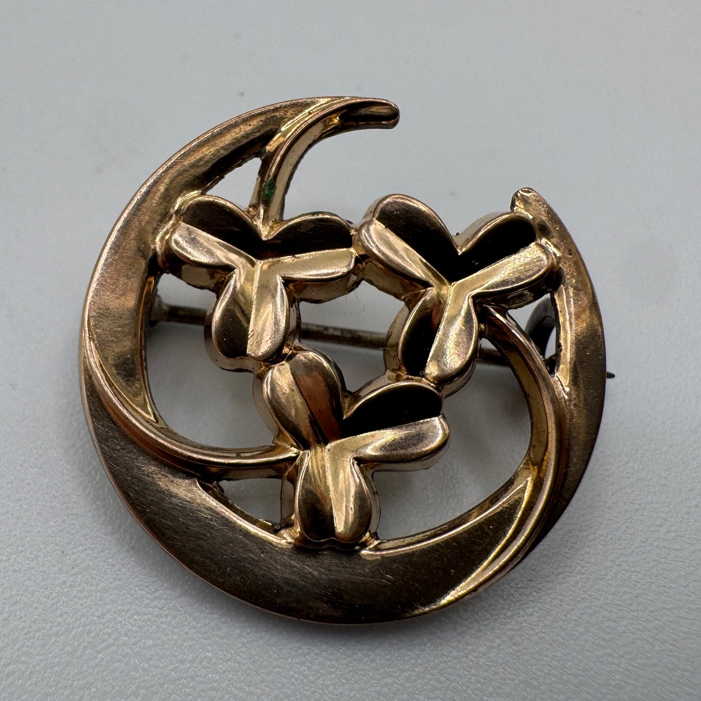 Broche ancienne vers 1900 - plaqué or