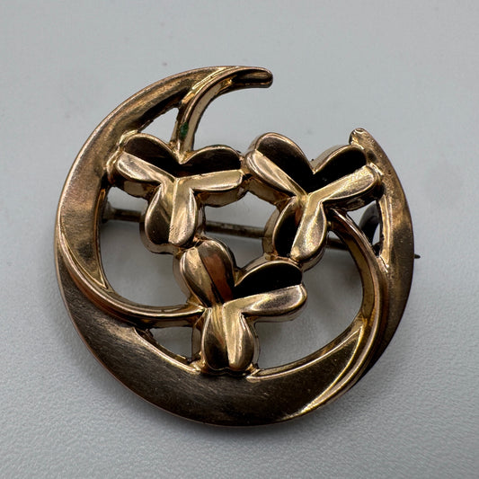Broche ancienne vers 1900 - plaqué or