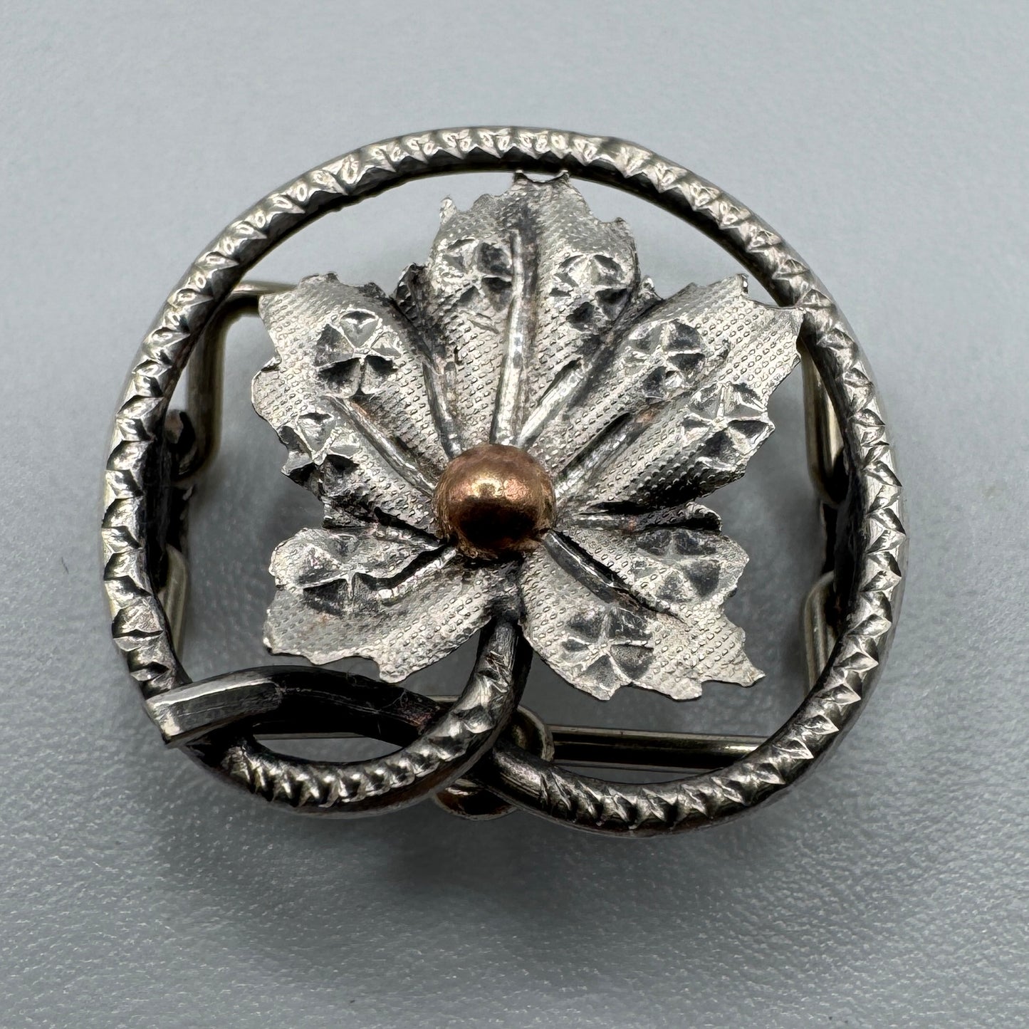 Passant de sautoir Art Nouveau - argent massif