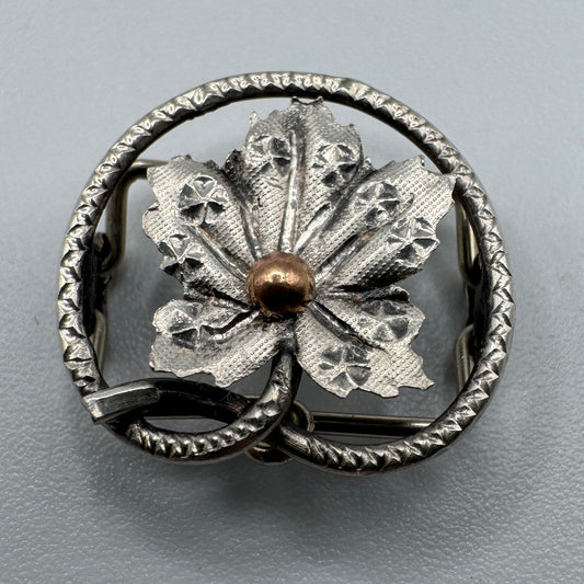 Passant de sautoir Art Nouveau - argent massif