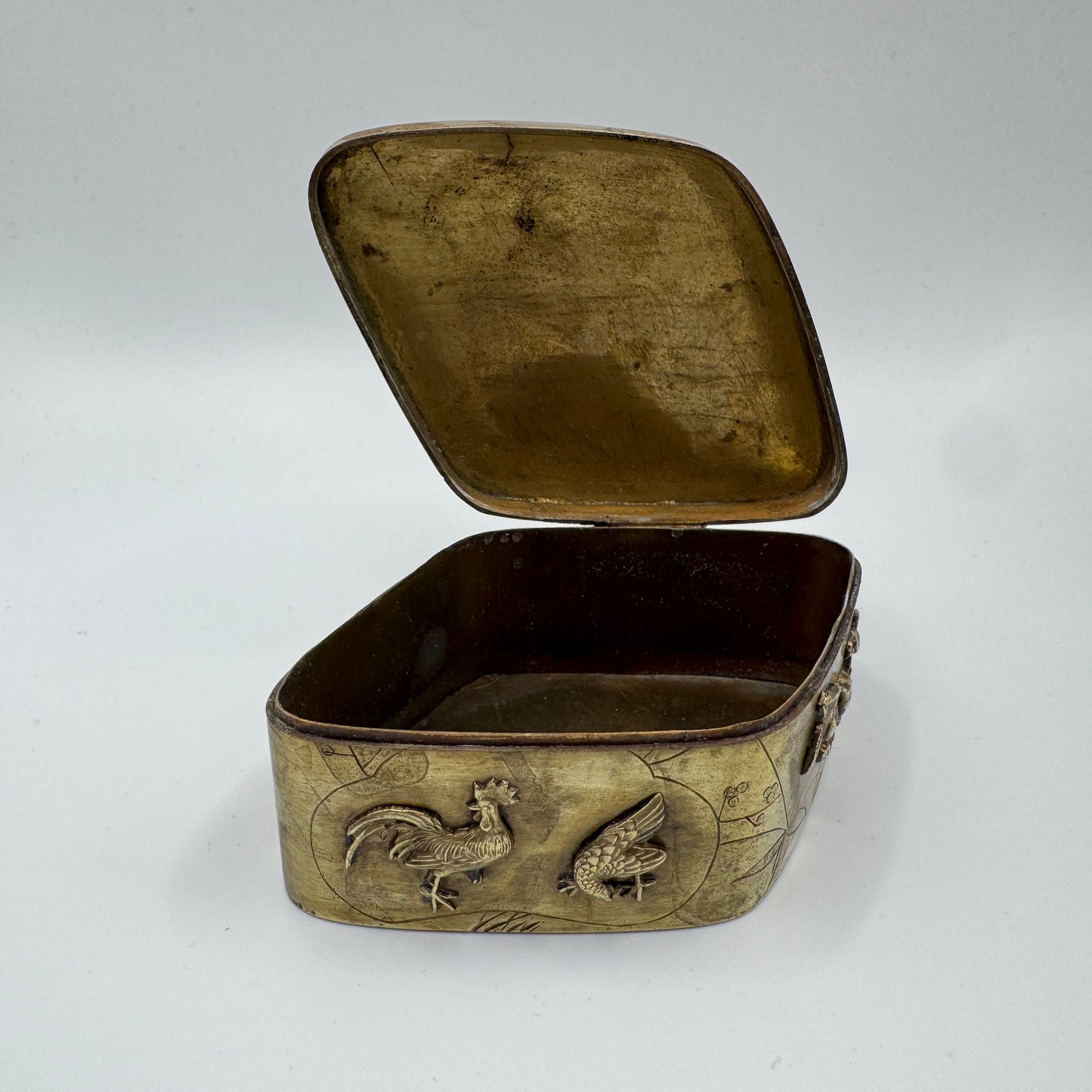 Boîte asiatique ancienne en bronze - vers 1900