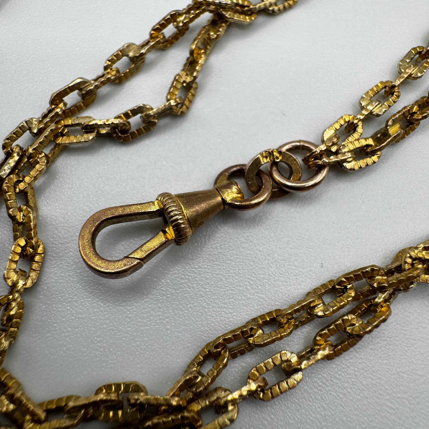 Sautoir ancien - plaque or