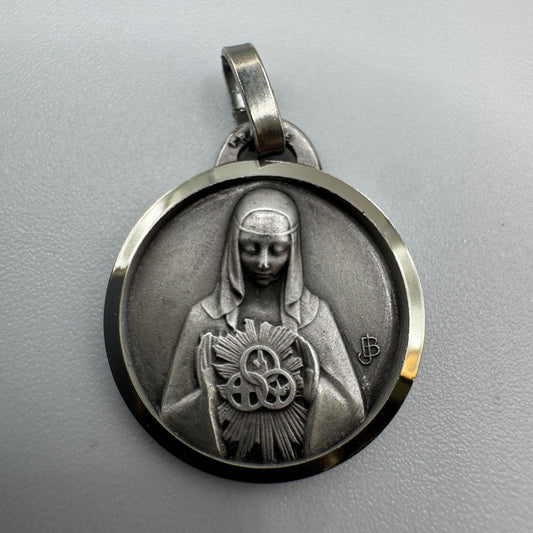 Médaille religieuse style Art Deco « Notre dame de la trinité  »