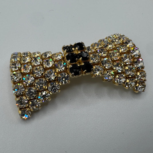 Broche CÉLINE - noeud papillon de strass