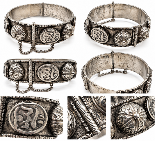 Bracelet ancien Berbère - argent massif
