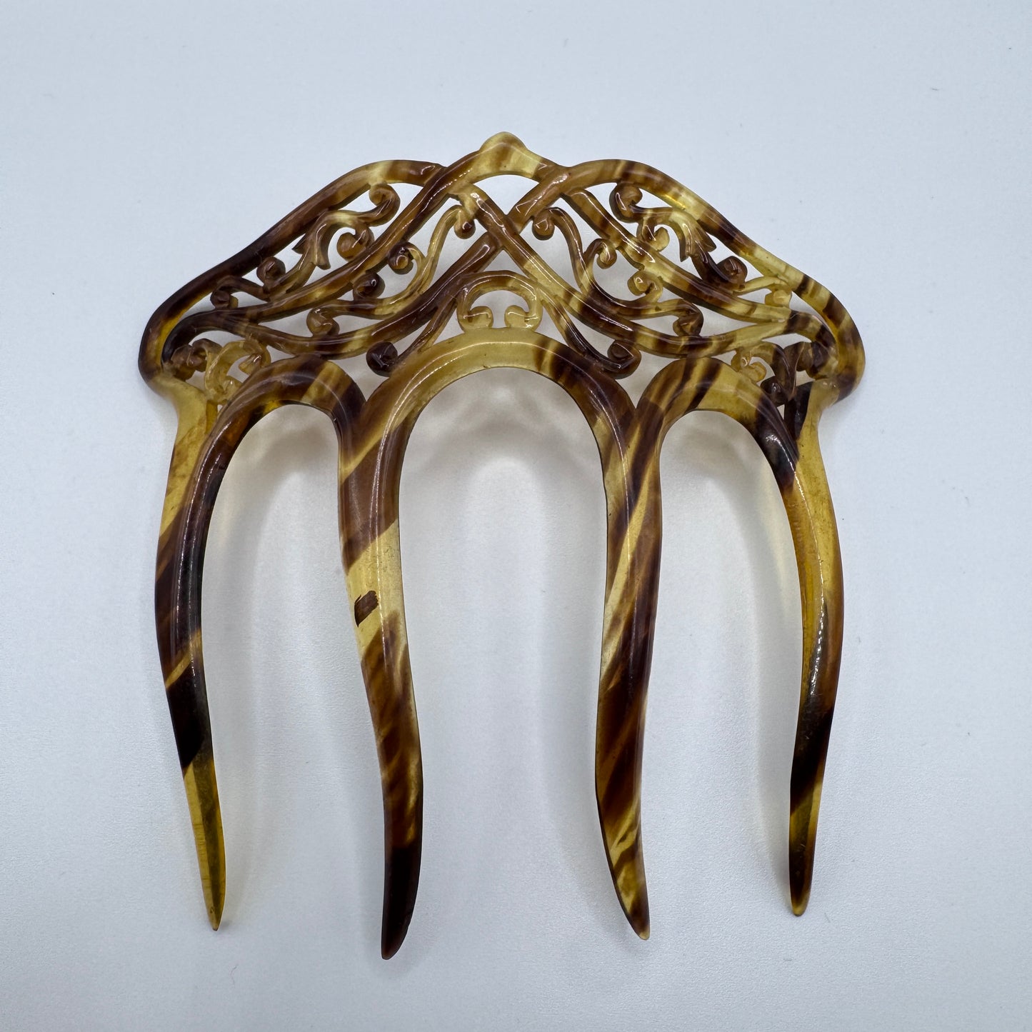 Peigne à cheveux art deco - celluloïd