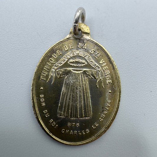 médaille religieuse ancienne « sainte tunique de la Vierge »
