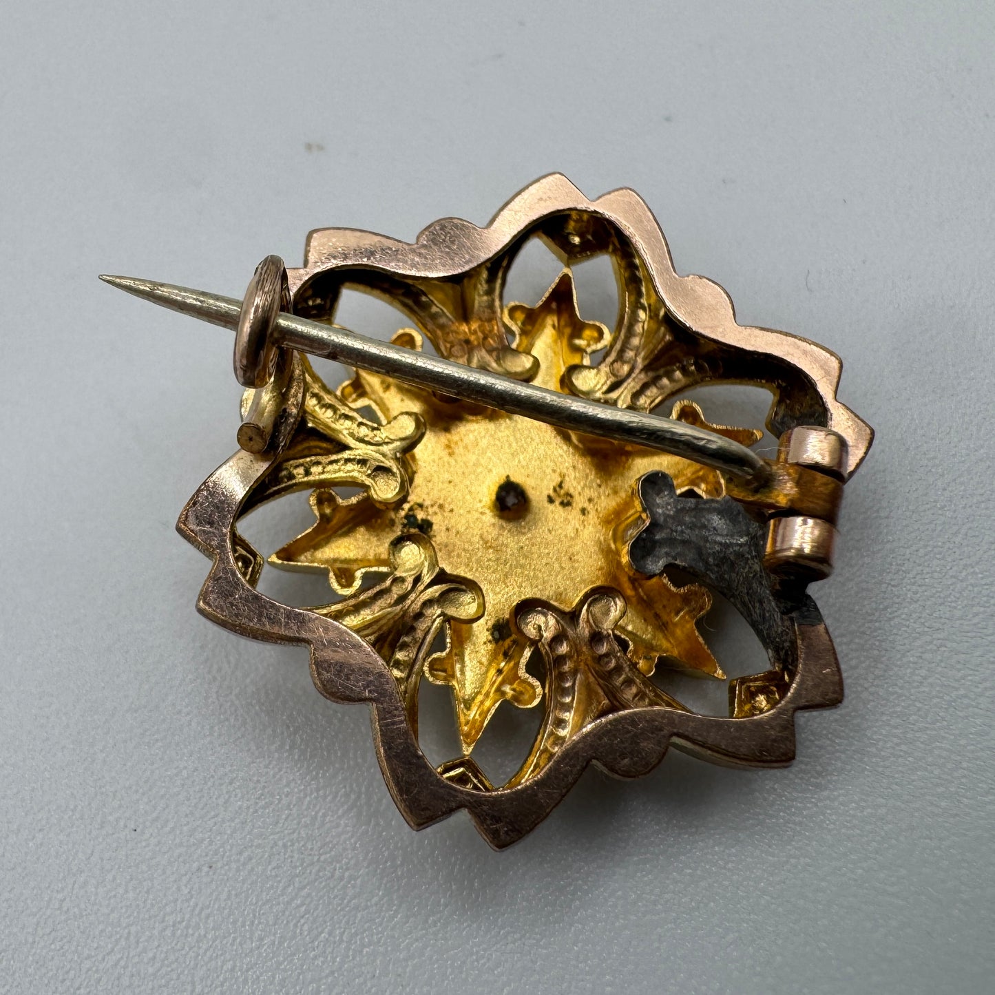 Broche ancienne vers 1900 - plaqué or