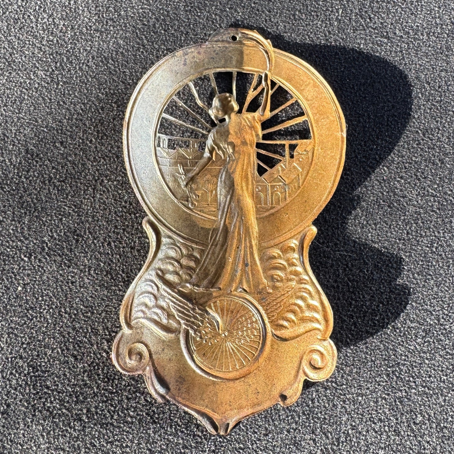 Plaqué de vélo Art Nouveau - « Thibault Villaroche »