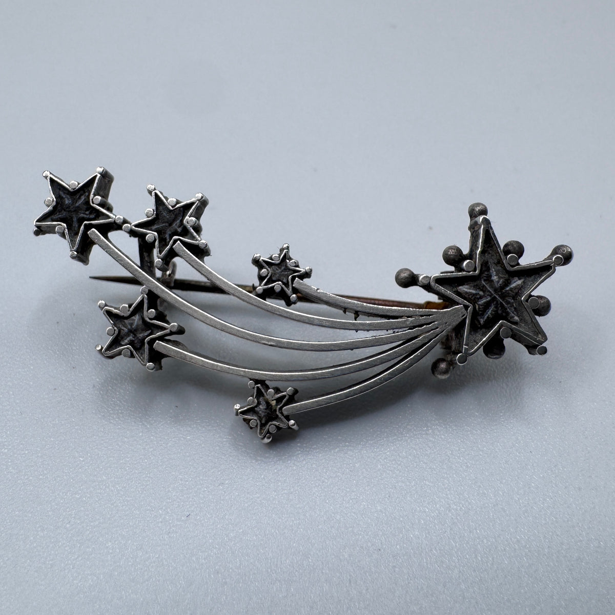 Broche Ancienne vers 1900  « étoile filante » - argent massif