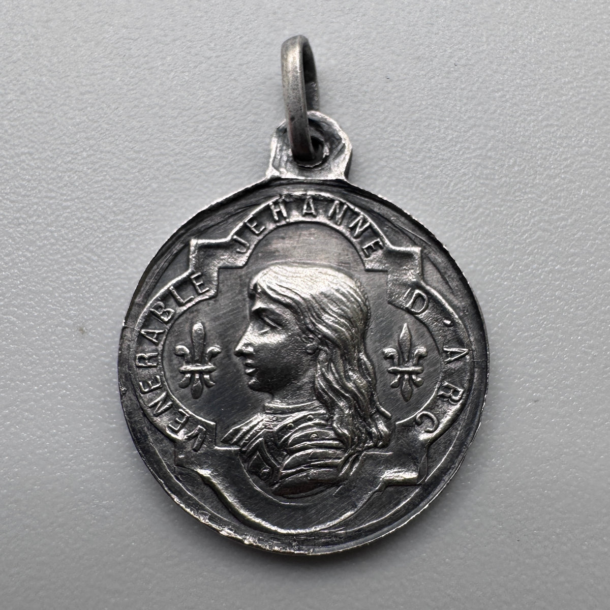 Medaille religieuse ancienne « Jeanne D’Arc » - argent