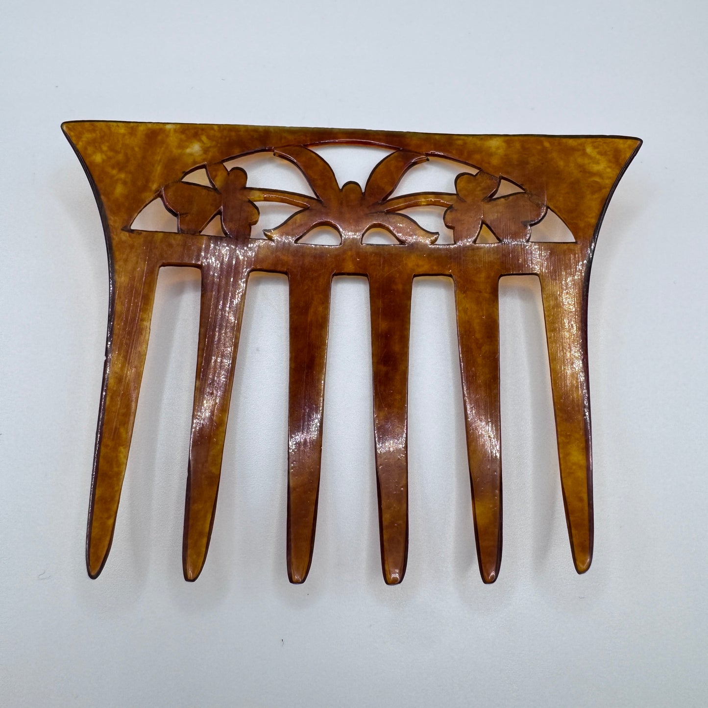 Peigne à cheveux art deco - celluloïd